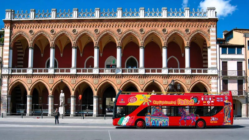 City Sightseeing hop-on hop-off bus tour of Padua, Italy